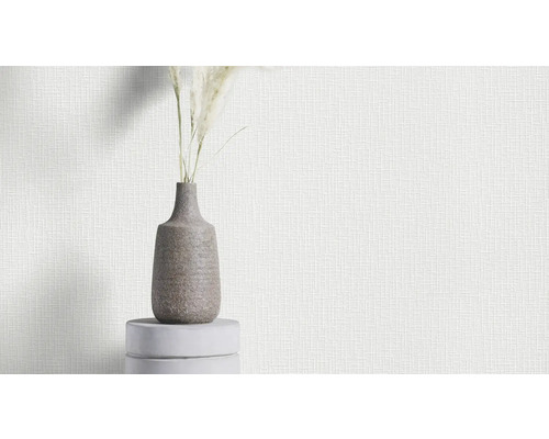 Papier peint structuré blanc décoratif avec un aspect naturel
