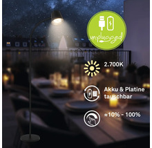 Stehleuchte mit wechselbarem Akku und Platine für den Aussenbereich.