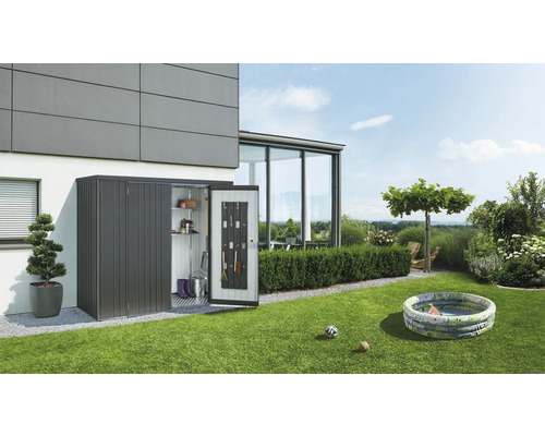 Armoire à outils biohort taille 230 227x83 cm gris foncé métallique