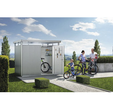 Gerätehaus biohort HighLine H2 Standardtür 275 x 195 cm silber-metallic