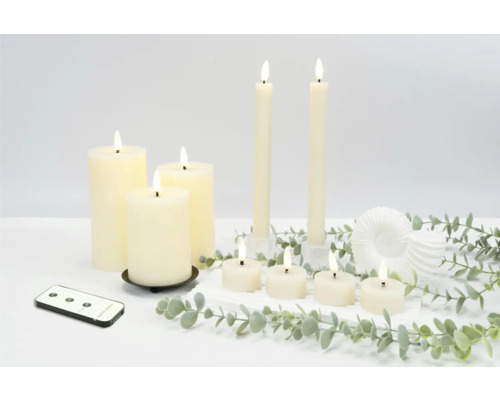 Bougies LED décoratives avec télécommande et minuterie