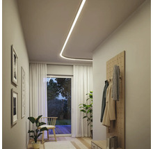 Flur mit Deckenleuchte, Garderobe und Pflanzen