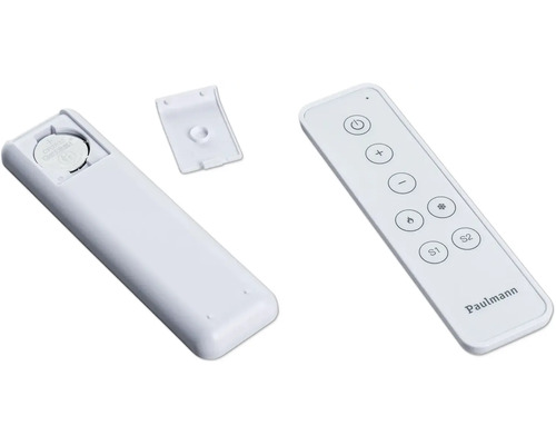 Paulmann Fernbedienung mit Batteriefach offen und Batterie