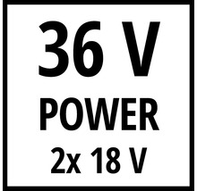 36 V Power 2x 18 V Kennzeichnung