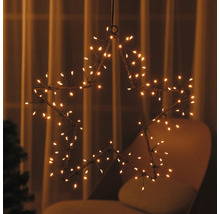 Décoration de Noël en forme d''étoile avec de nombreuses petites lumières.