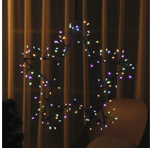 Dekorativer Stern mit bunten Lichtern zur festlichen Beleuchtung