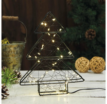 Dekorativer Weihnachtsbaum aus Draht mit Beleuchtung für eine festliche Atmosphäre