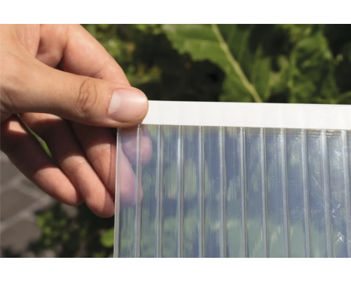 Polycarbonatplatte mit Hand