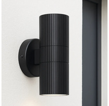 Applique murale d''extérieur noire en métal