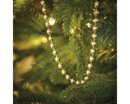 Décoration de sapin de Noël décorative, collier de perles