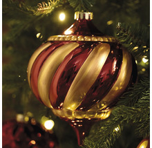 Boule de Noël avec motif rayé