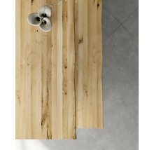 Plateau de table en bois massif avec bord d''arbre naturel