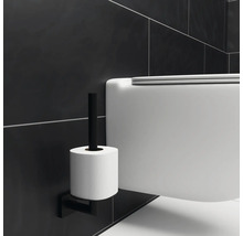 WC suspendu et porte-papier toilette dans la salle de bain