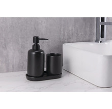 Distributeur de savon avec gobelet et support pour la salle de bain