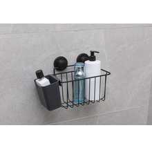 Duschregal mit Saugnäpfen und Badutensilien