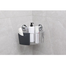 Eckregal mit Saugnäpfen zur Badezimmeraufbewahrung