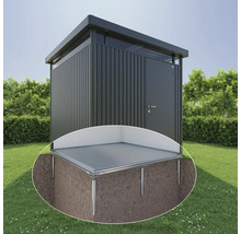 Gartenschrank mit Erdanker im Garten