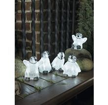 Figurines décoratives de pingouins pour l''extérieur, éclairées.