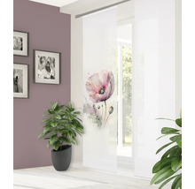 Panneau japonais décoratif avec motif floral dans une pièce à vivre