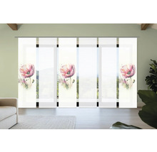 Panneau japonais avec motif floral pour la décoration de fenêtre