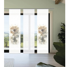 Pièce avec des panneaux japonais à motif de pissenlit