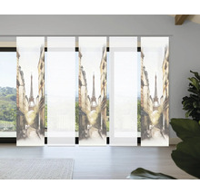 Schiebegardine mit Paris-Motiv und Eiffelturm