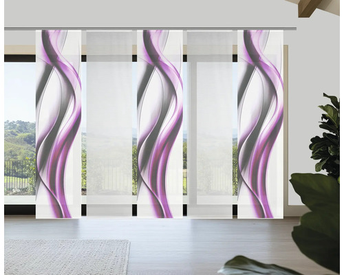 Dekoschals mit Wellenmuster zur Fensterdekoration