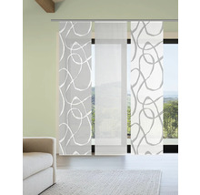 Panneaux japonais avec motif abstrait devant une fenêtre