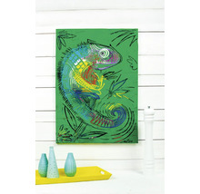 Gemälde mit Chamäleon Motiv auf Leinwand