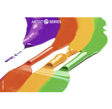 Farben der Künstler Serie aufgetragen