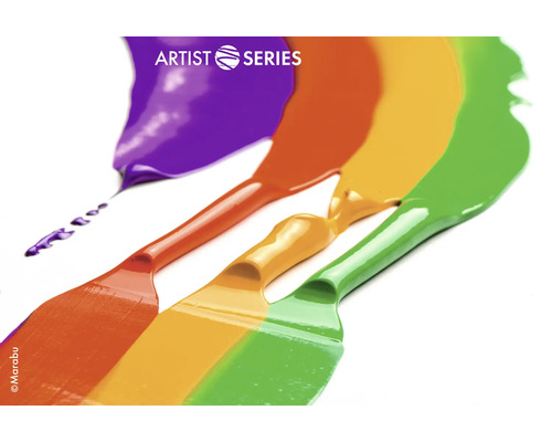 Farben der Künstler Serie aufgetragen
