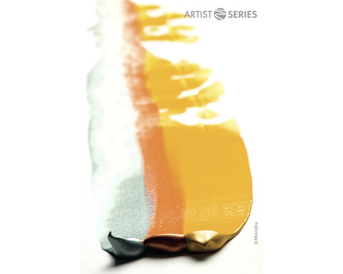 Nahaufnahme von aufgetragener Künstlerfarbe