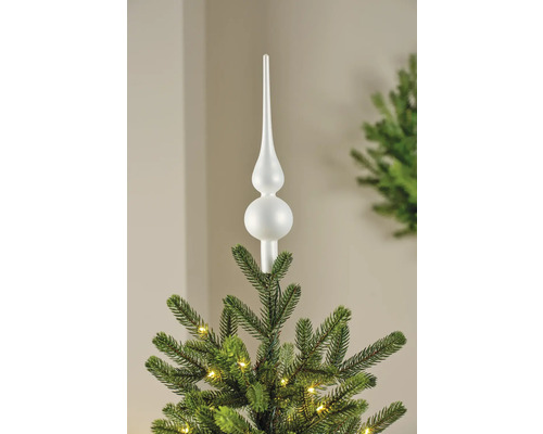 Weihnachtsbaumspitze auf einem Weihnachtsbaum
