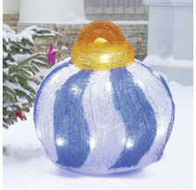 Dekorative Weihnachtskugel mit Beleuchtung für den Außenbereich