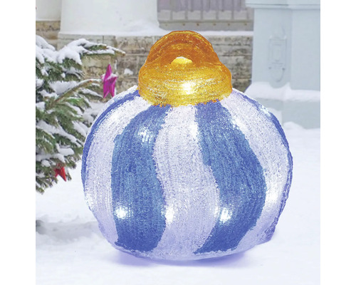 Dekorative Weihnachtskugel mit Beleuchtung für den Außenbereich