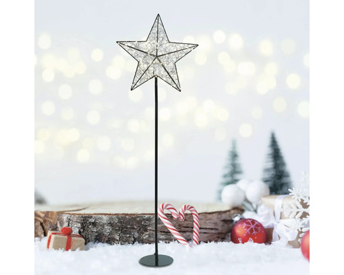 Dekorativer Stern mit Beleuchtung als Weihnachtsdekoration