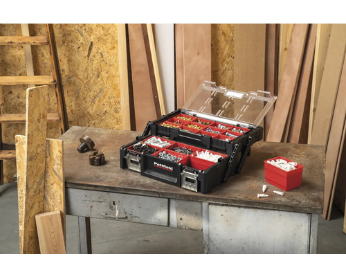 Pattfield Werkzeugkoffer mit verschiedenen Schrauben, Nägeln und Dübeln