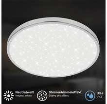 Runde Deckenleuchte mit Sternenhimmel-Effekt und neutralweissem Licht