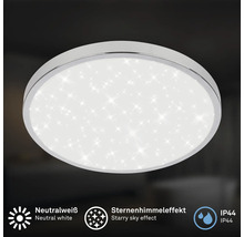 Runde Deckenleuchte mit Sternenhimmel-Effekt und neutralweissem Licht