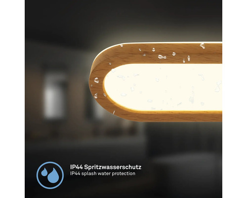 Leuchte mit IP44 Spritzwasserschutz