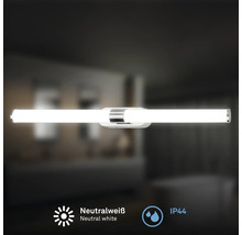 Badezimmerleuchte mit neutralweissem Licht und Schutzart IP44