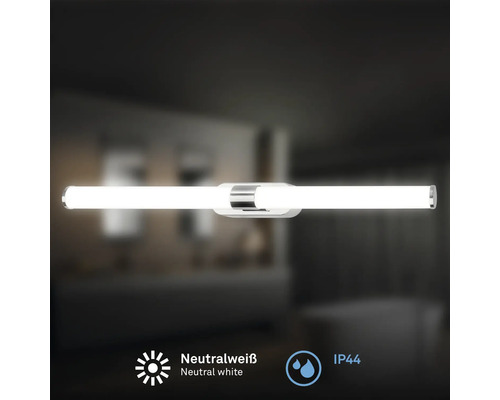 Badezimmerleuchte mit neutralweissem Licht und Schutzart IP44