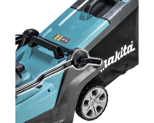 Vue détaillée de la tondeuse à gazon Makita