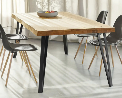 Tarrox Tischbein Flat-Set 720 mm schwarz 2 Stück - HORNBACH