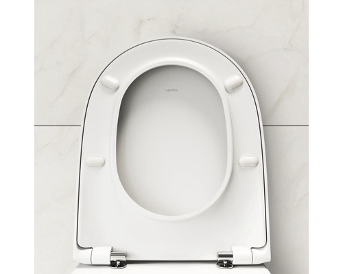 Abattant de WC avec couvercle ouvert