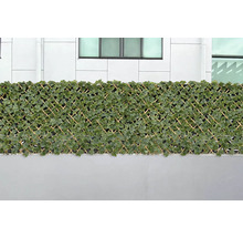 Mur décoratif d'intimité avec feuilles artificielles
