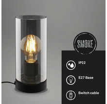 Dekorative Tischleuchte mit E27 Fassung und Kabelschalter