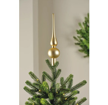 Goldener Christbaumspitz auf Weihnachtsbaum
