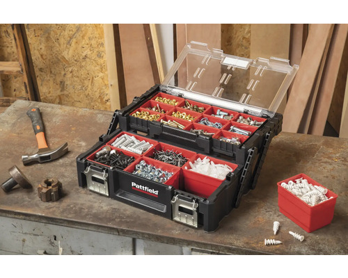 Boîte d'assortiment Pattfield avec vis, écrous et chevilles