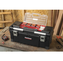 Offener Pattfield Werkzeugkoffer mit verschiedenen Schrauben und Muttern